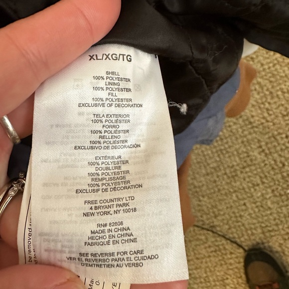 NWOT Radiance Free Country White and Blue 3 in 1 Jacket XL - Picture 8 of 9